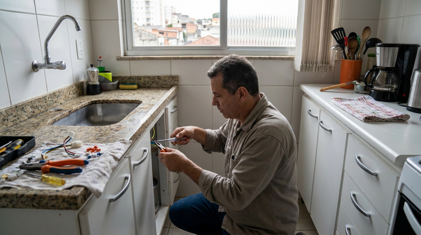 Troca de Torneira Elétrica em Uberaba‑MG